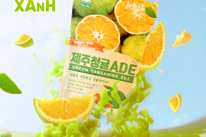 Trải nghiệm thú vị với nước ép quýt xanh Green Tangerine ADE Jejufeel
