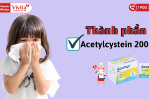 Cách dùng thuốc trị ho long đờm Acemuc kids an toàn và hiệu quả