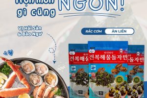 Review Trải Nghiệm Rong Biển Trộn Cơm Vị Hải Sản & Bào Ngư