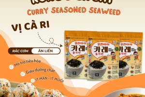 Review Rong biển sấy vị cà ri – Món ăn vặt “nhỏ mà có võ” cho bé và cả nhà!